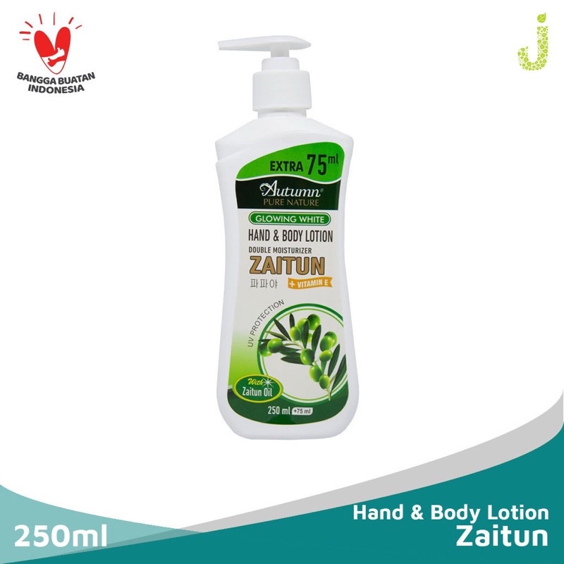 PROMO AUTUMN GLOWING WHITE HAND &amp; BODY ZAITUN 250ML