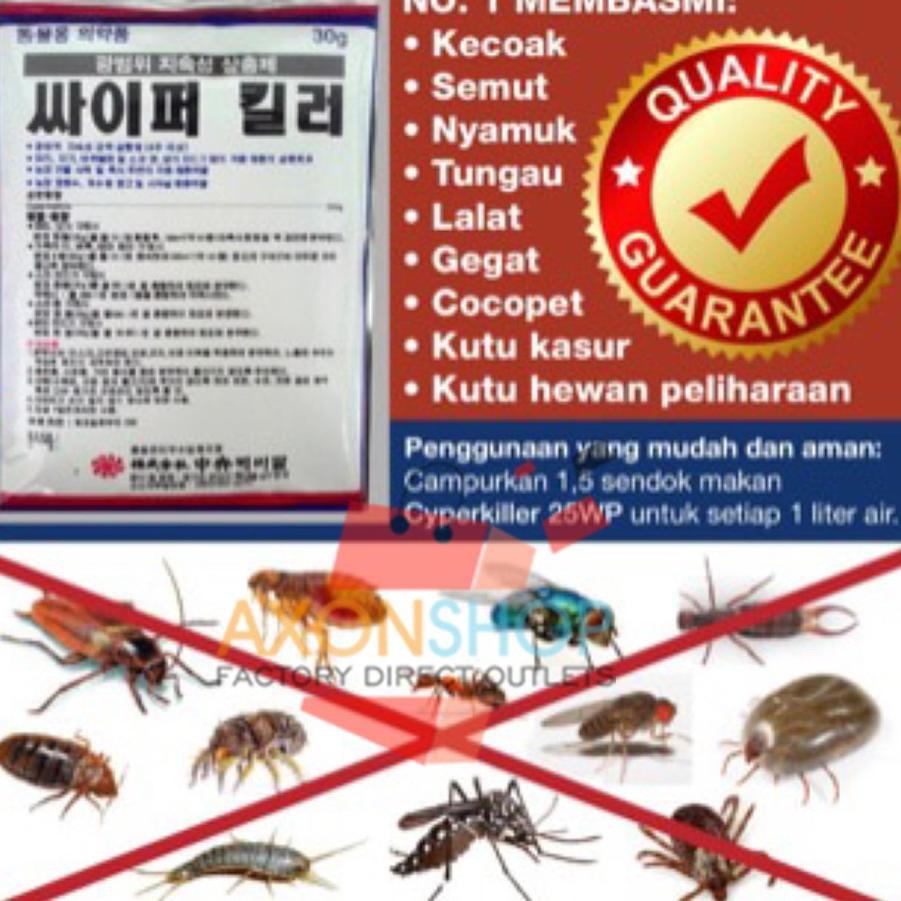 【STAR SALE】 Cyperkiller 25 WP Pembasmi Hama & Kutu Sarang Walet Super Cyper Killer ➽➽➽