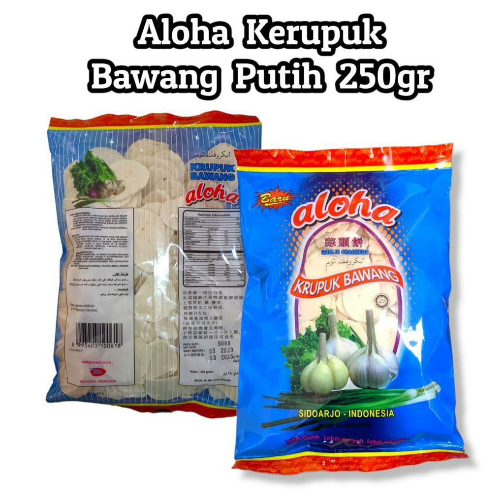 

ALOHA KERUPUK BAWANG PUTIH 250gr