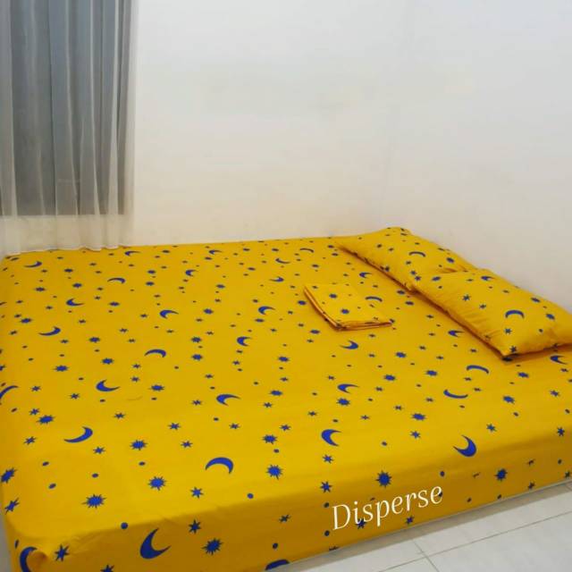 SALE MURAH Sprei Karakter Home Made Bulan bintang kuning