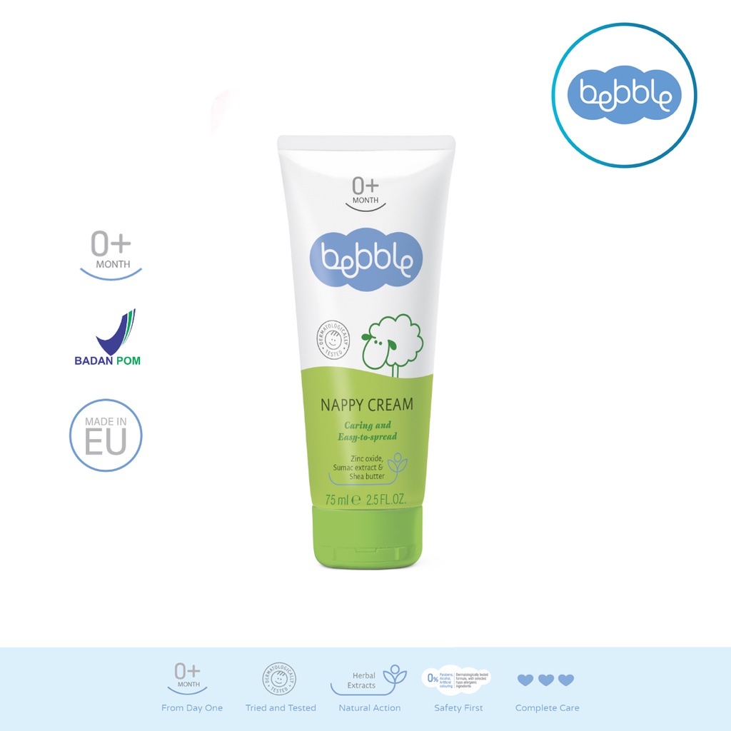 Bebble Nappy Cream Caring &amp; easy to spread 75 ml