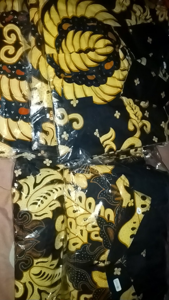 Batik Couple Keluarga Sania Ruffle Ori Ndoro Jowi Dnt Motif Gurita Sogan