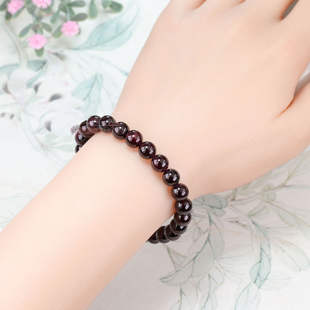 Gelang Batu Kesehatan Red Garnet Merah