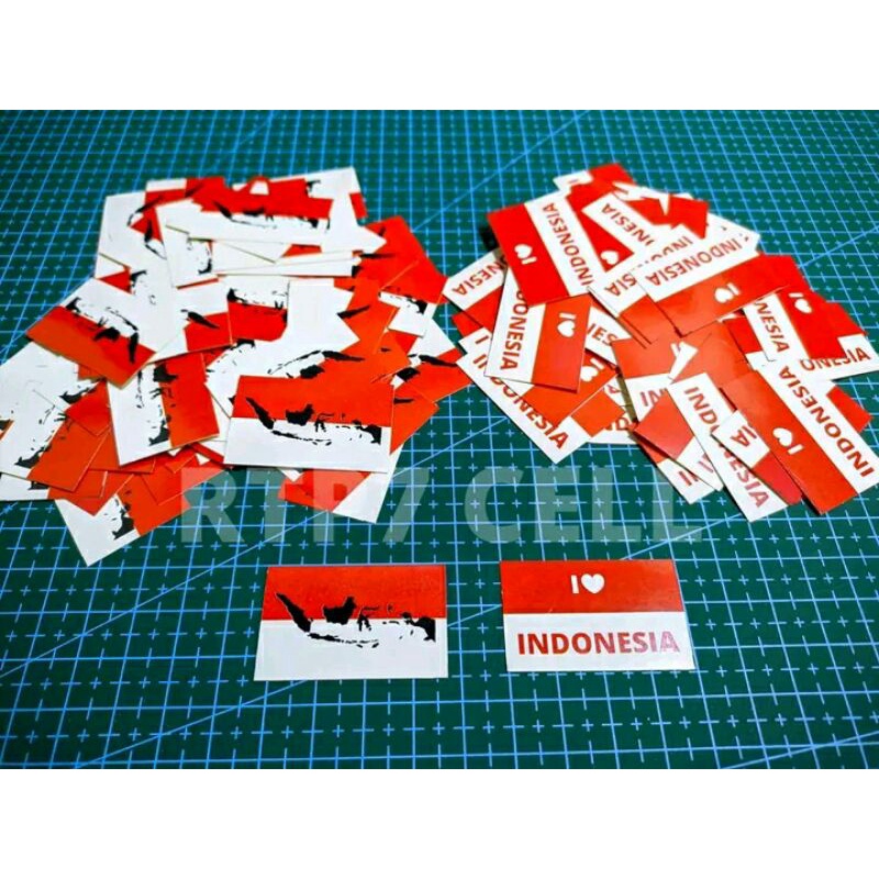 

ISI 35 sd 40 PCS STIKER PIPI WARNA MERAH PUTIH INDONESIA / STIKER HUT RI 17 AGUSTUS HIASAN KEMERDEKAAN HUT RI - BISA COD