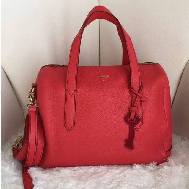 Fossil Sydney satchel Tomato