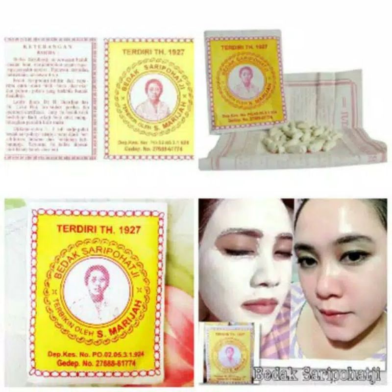 Bedak dingin Saripohatji/Bedak Saripohatji /masker Saripohatji/Masker wajah Saripohatji