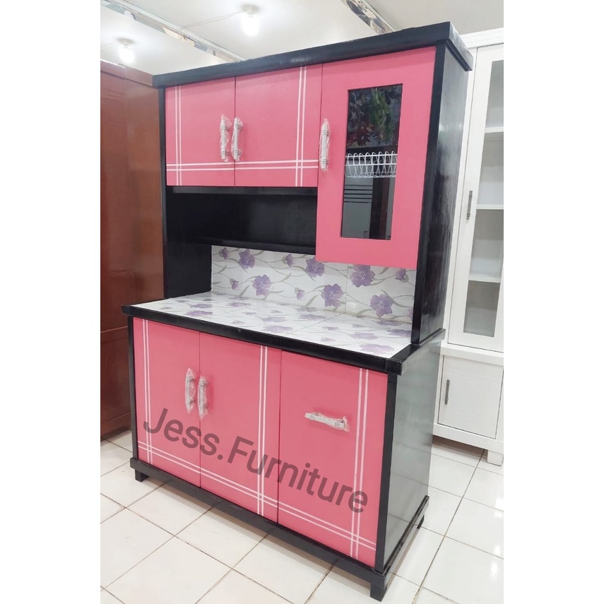 Jual Lemari Sayur Dapur Pintu Rak Sayur Pintu Rak Sayur Dapur Warna Pink Polos Lemari