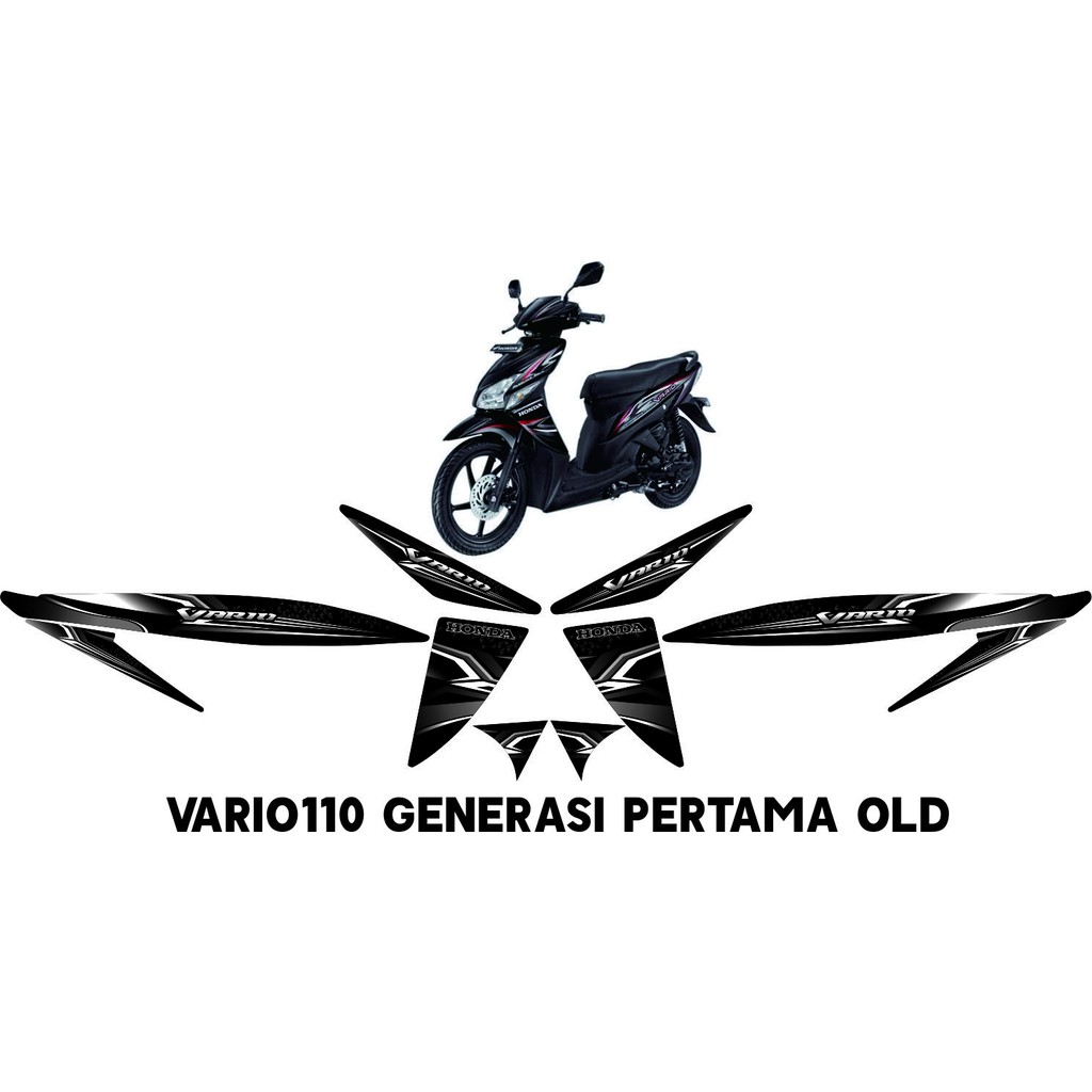 STRIPING STICKER VARIASI HONDA MOTOR VARIO 110 OLD VARIASI STRIPING VARIO 110 OLD STRIPING