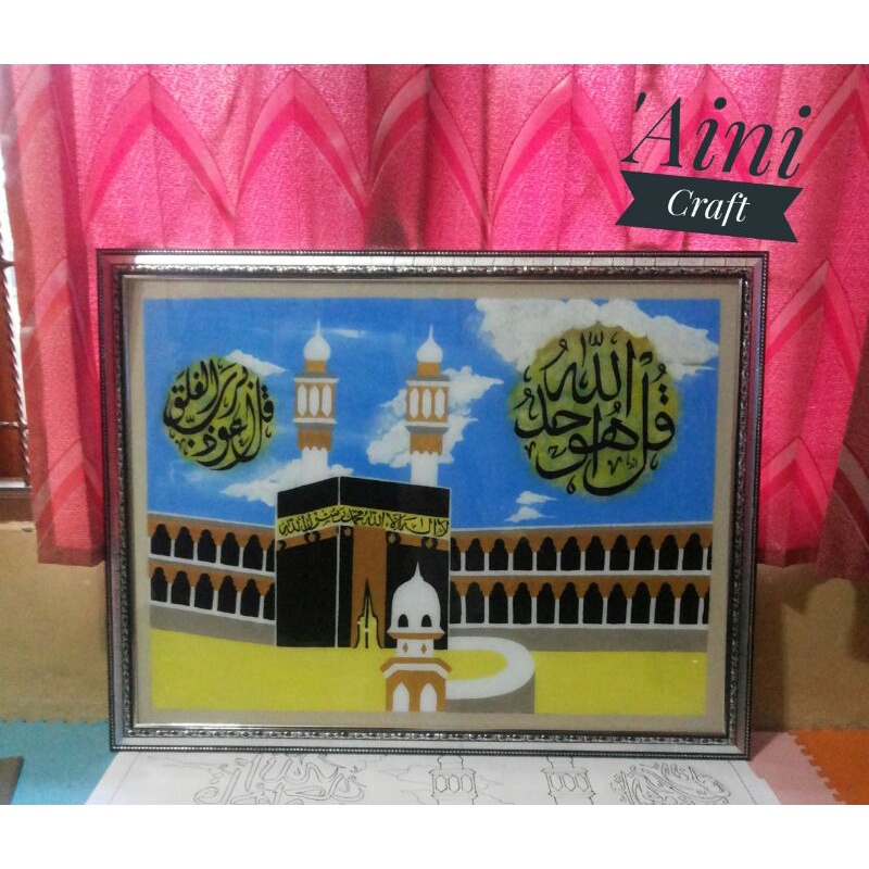 KALIGRAFI LUKISAN TULISAN TANGAN ASLI DARI PIGURA MURAH ukuran 10R-16R