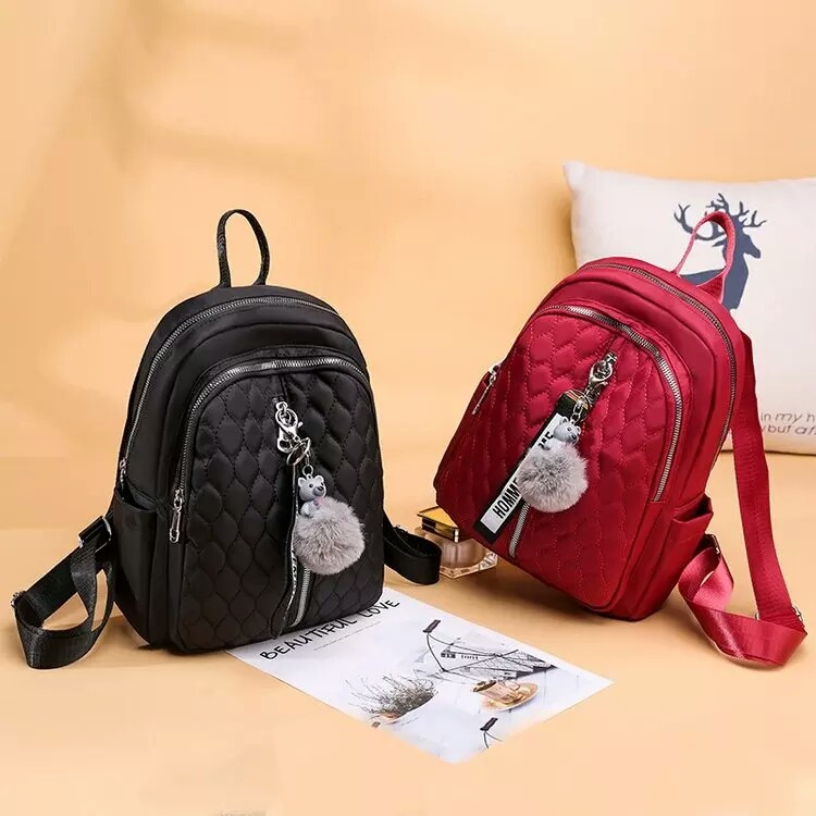 TAS RANSEL WANITA ANTI AIR BACKPACK HIJAU KOREA, ransel backpack wanita, tas ransel wanita