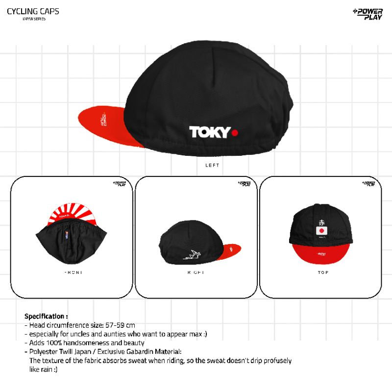 Cycling Cap - Fnhon - Fnhon Gust - Gust Owner - GO.010 - Topi sepeda - Sepeda Lipat
