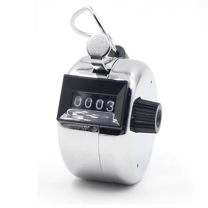 

Mechanical Manual Round Hand Counter Human Traffic / Alat Penghitung
