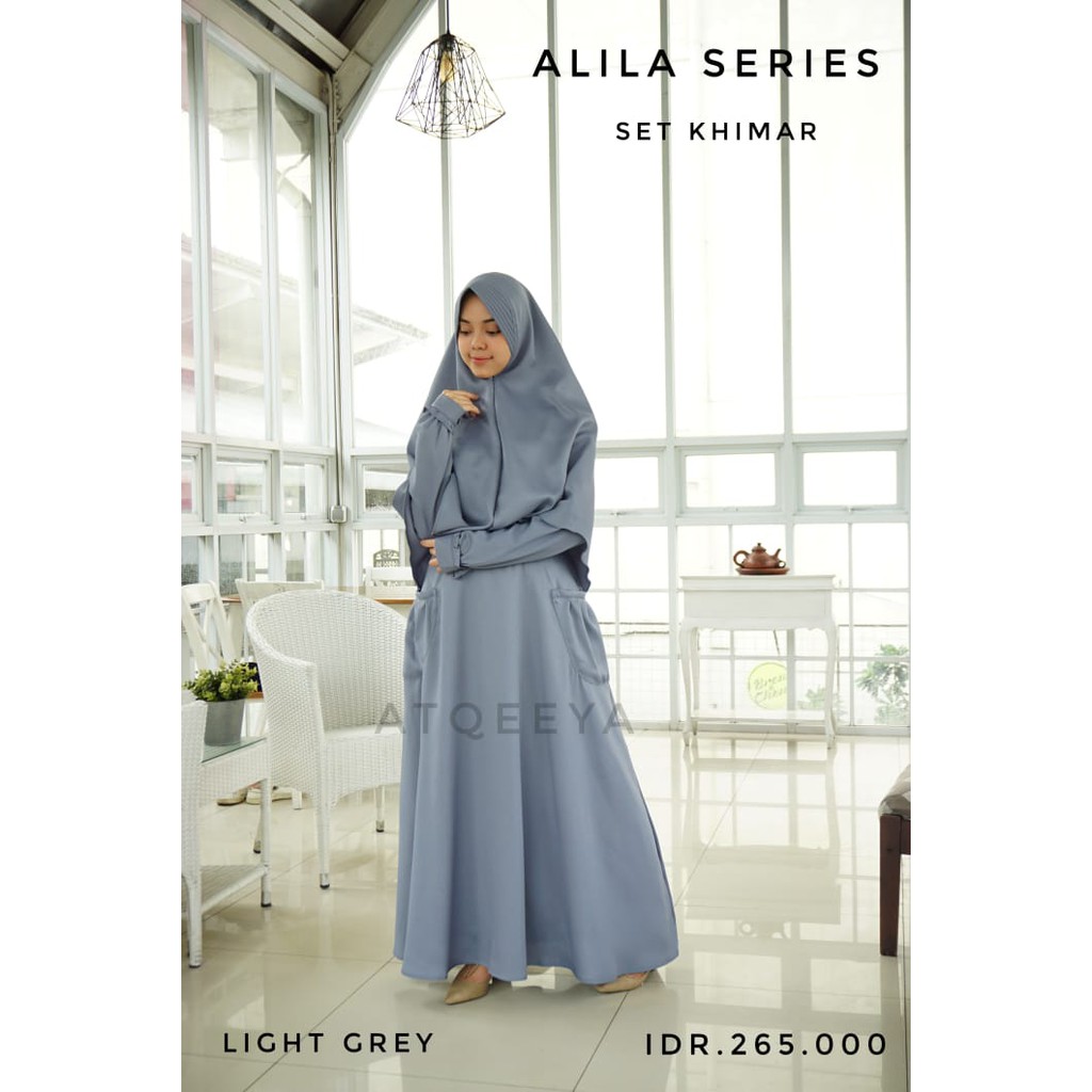 RIVANTIE ALILA SERIES/SET GAMIS SYARI SCUBA CREPE PREMIUM