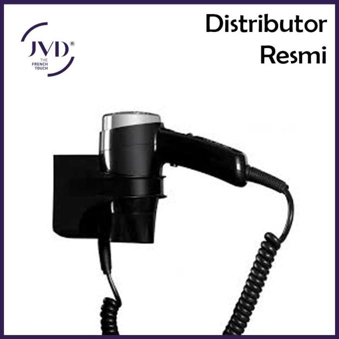 JVD Clipper Single Chrome Hair Dryer, 230V/1600W, Wall-Mounted Holder selalu ada