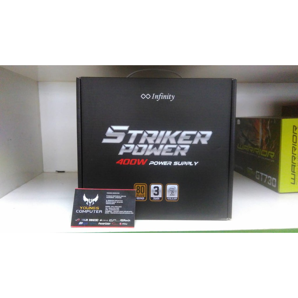 PSU INFINITY 400W STRIKER POWER 80+ GARANSI 3 TAHUN