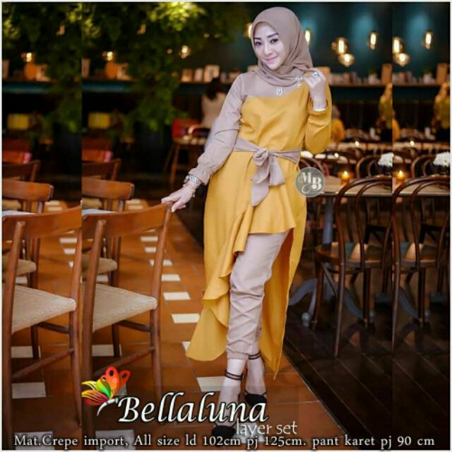 DRESS BELLALUNA ,CP WOLLYCREPE DRESSWANITA DRESSMURAH DRESSHIJAB DRESSBELALUNA DRESSMUSLIMAH DRESS