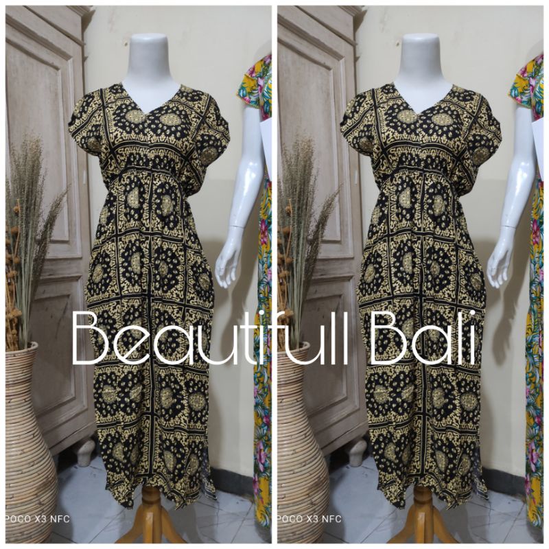 DASTER MANOHARA PANJANG BALI / DASTER MANOHARA TIE DYE BERCAK-Sultan kuning