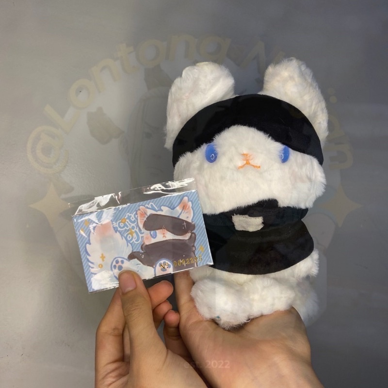 Gojo Jujutsu Kaisen Animal Doll Doll Animal Gojo Satoru Fullset (Doll + Baju + Birth Certificate)