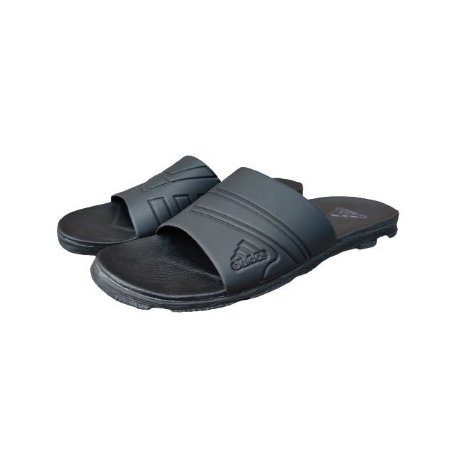 Sandal Pria Dewasa Terbaru Hitam Polos/Sandal Pria Kekinian Elegan/Sendal Terbaru Nitro Hitam Polos