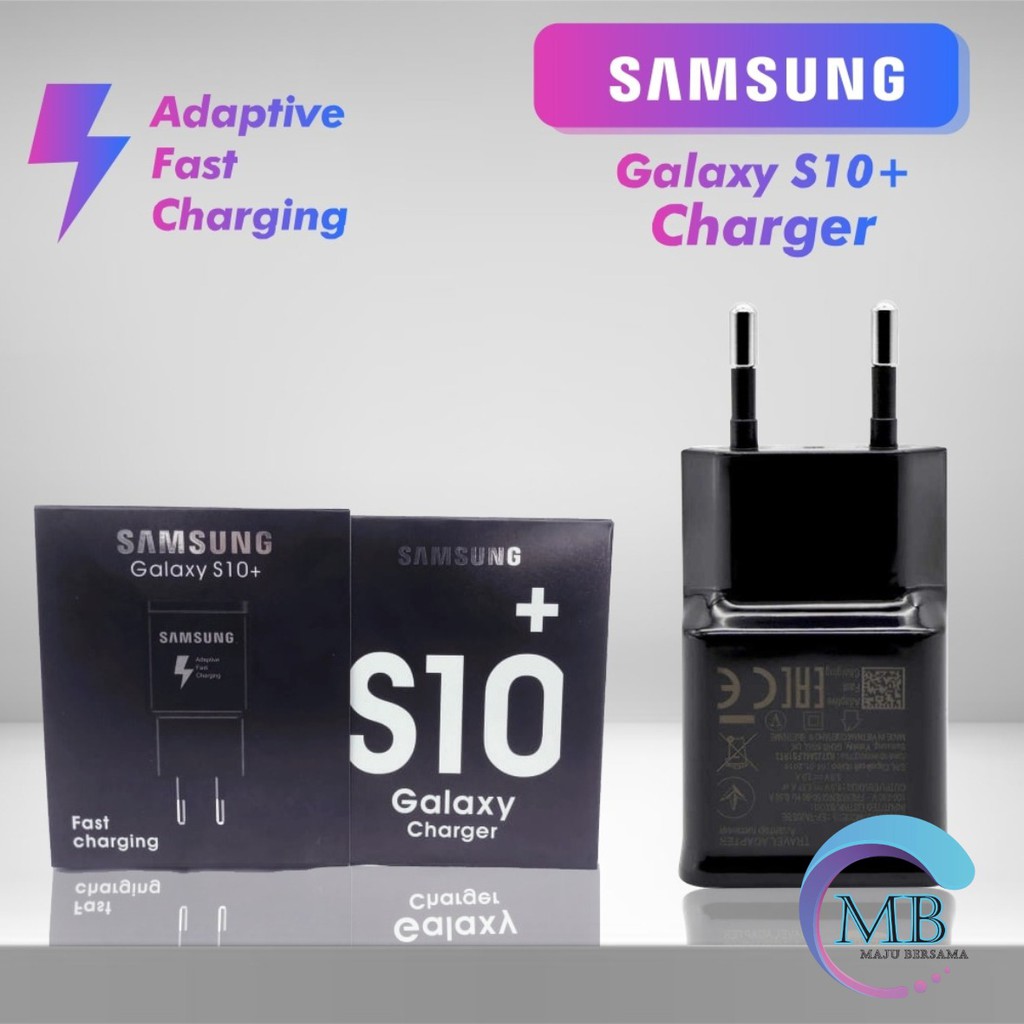 BM003 S10+ batok kepala adapter Cashan charger original Samsung 3A Fast charcing pengisian cepat MB831