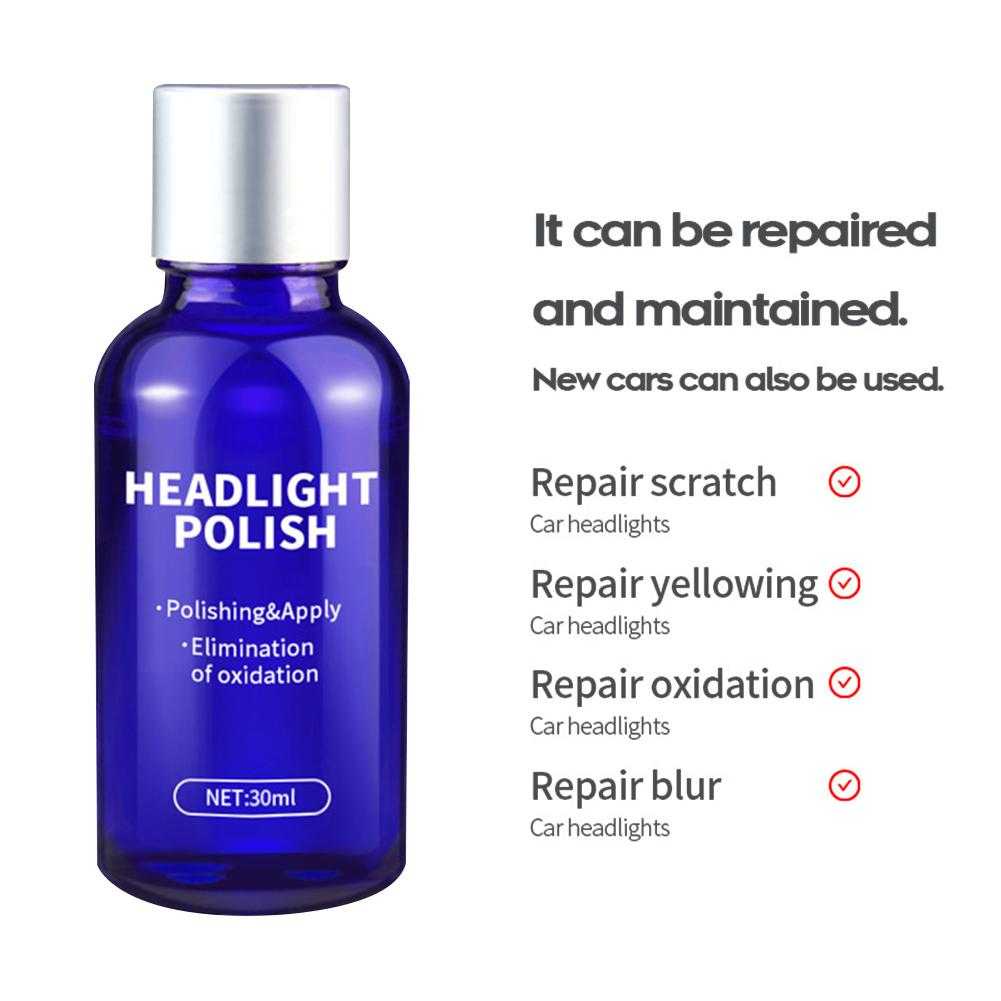 BISA COD - ANTOSTREGLASKLARE Cairan Pemutih Lampu Mobil Headlight Polish 30ml - LE01646