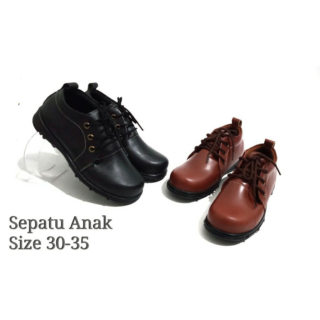 Sepatu Anak Pria Kulit Asli Papirut Garut