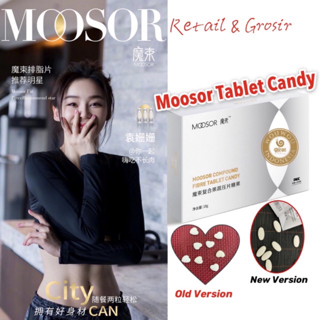Moosor Compound Fibre Tablet Candy (Slimming Tablet Candy) 1 Box