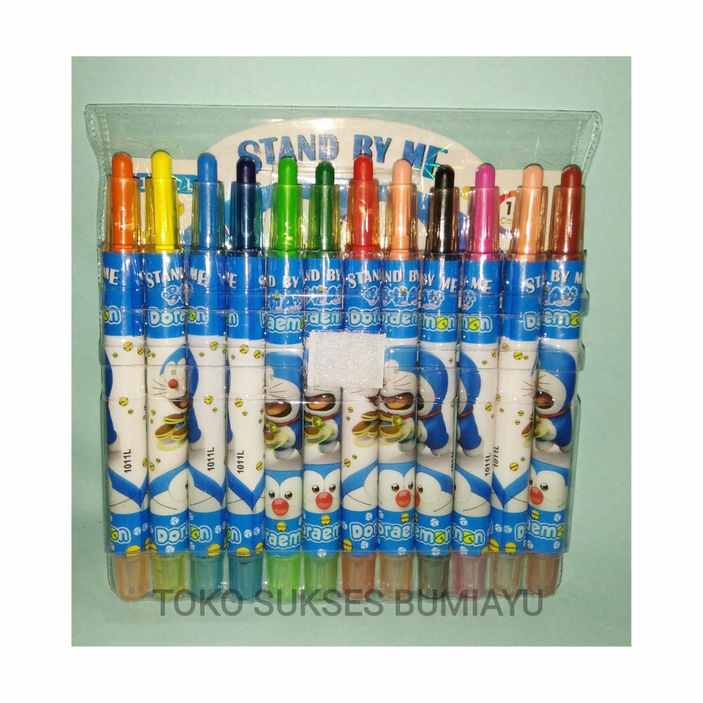 

Crayon Putar Set Pendek Krayon Anak Karakter 12Pcs Oil Pastel
