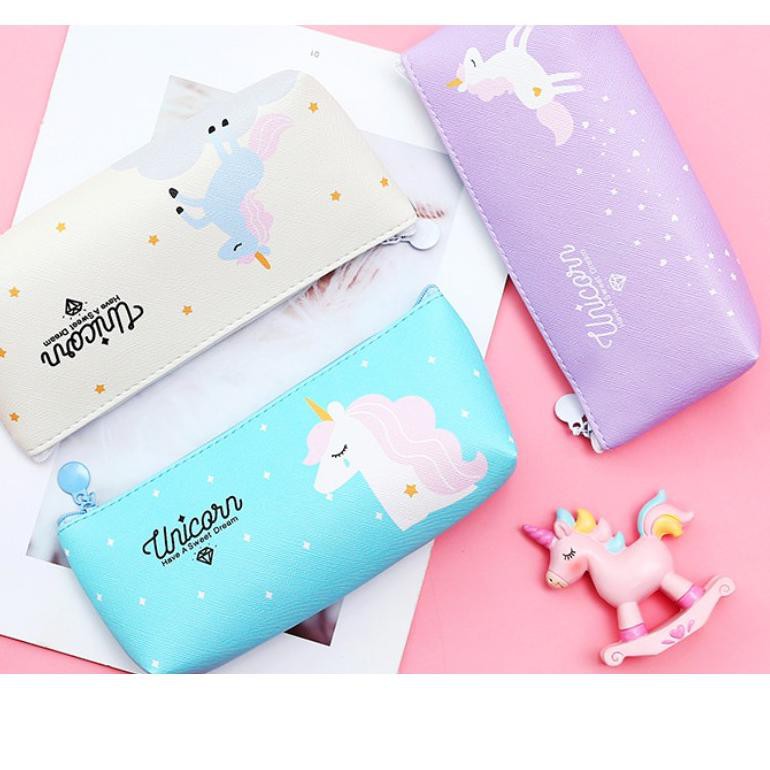 

✧LDJOO* Tempat Pensil PU Unicorn **D.