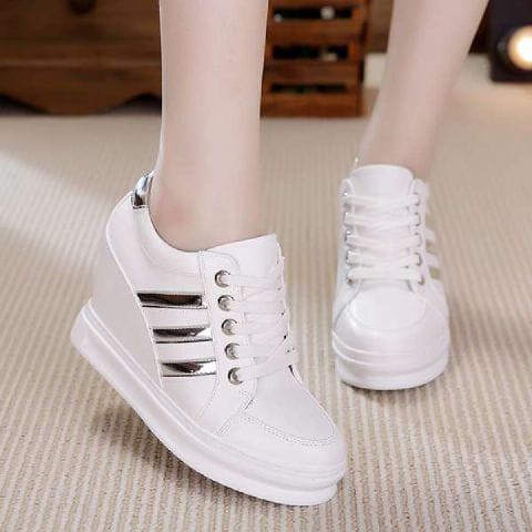 sepatu boots adidas tinggi putih SEPATU BOOTS WANITA MODEL KOREA SBO97