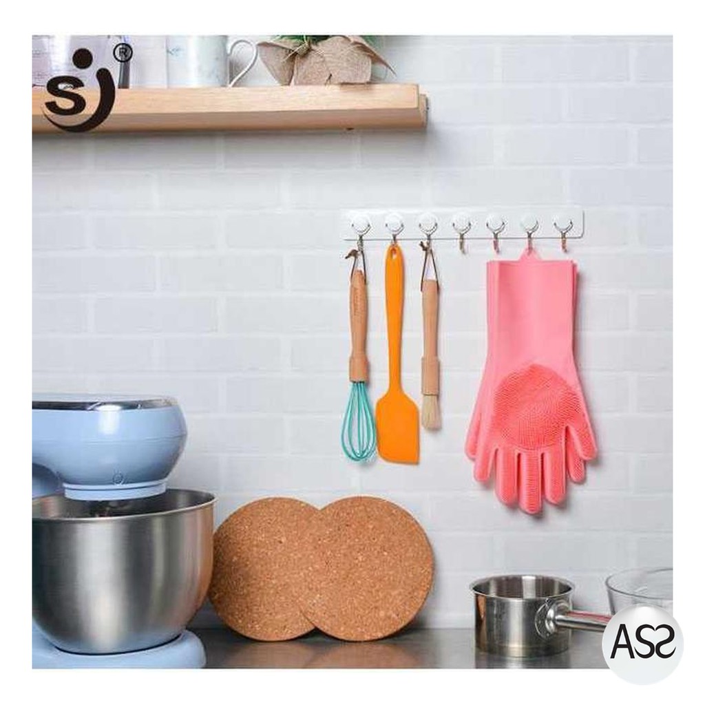 ASS Shop - Funbaky Sarung Tangan Sikat Mencuci Magic Silicone Gloves - E034