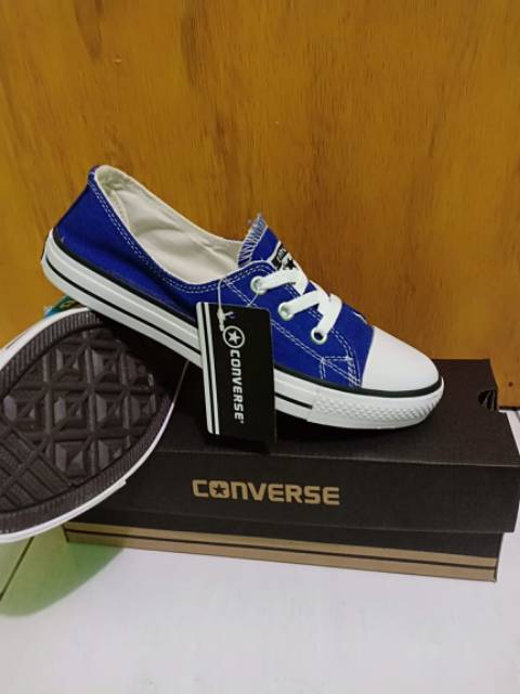 Sepatu converse allstar slip on tali +box