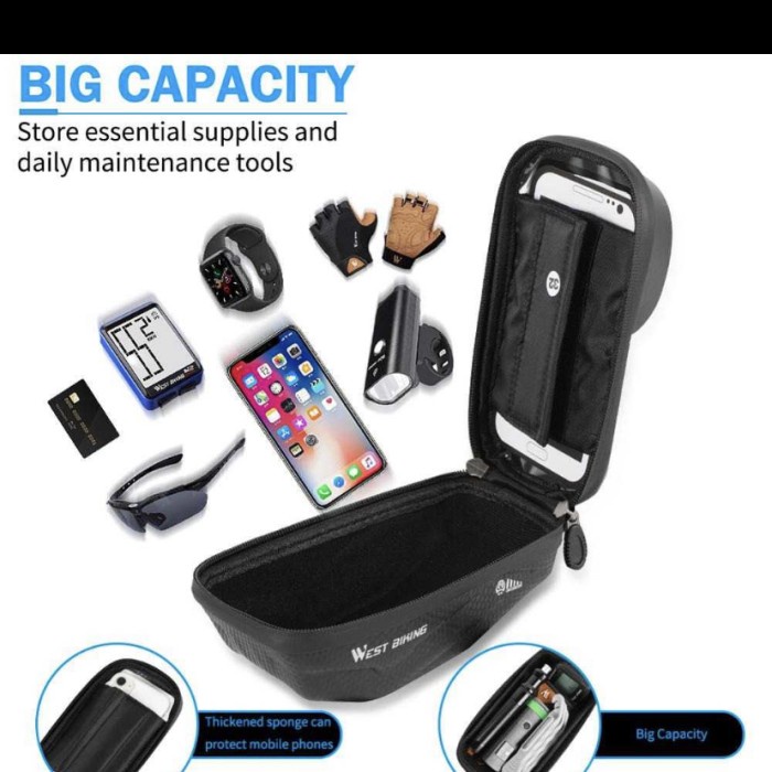 Tas Sepeda WEST BIKING Waterproof Smartphone 6,5 inch