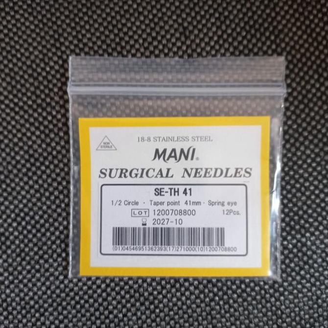 Jarum Bedah Se-Th 41/ Surgical Needle / Jarum Hecting Kulit / Mani
