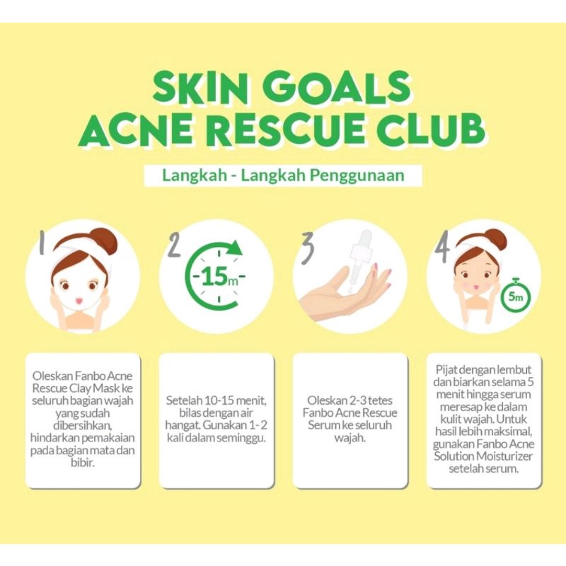 Fanbo Skin Goals Kit 2EA | Acne Rescue Club | Bright &amp; Glow Club