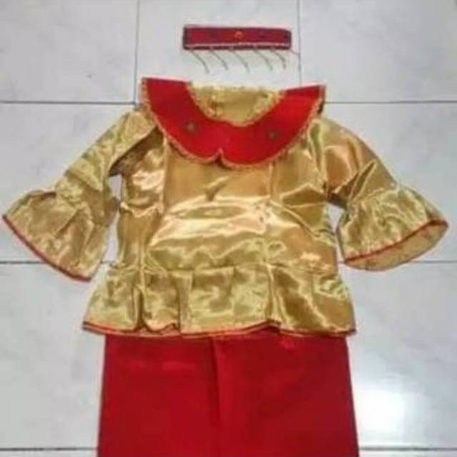 Baju Cadar Betawi TK SD // Baju Adat Betawi // Pakaian Betawi Cadar Anak