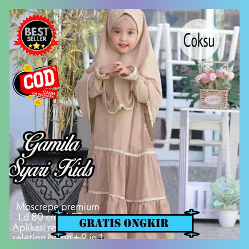 Baju Gamis Bayi Anak Perempuan Umur 1 2 3 4 5 6 Tahun Original Model Rempel Terbaru 2022 Premium Pak