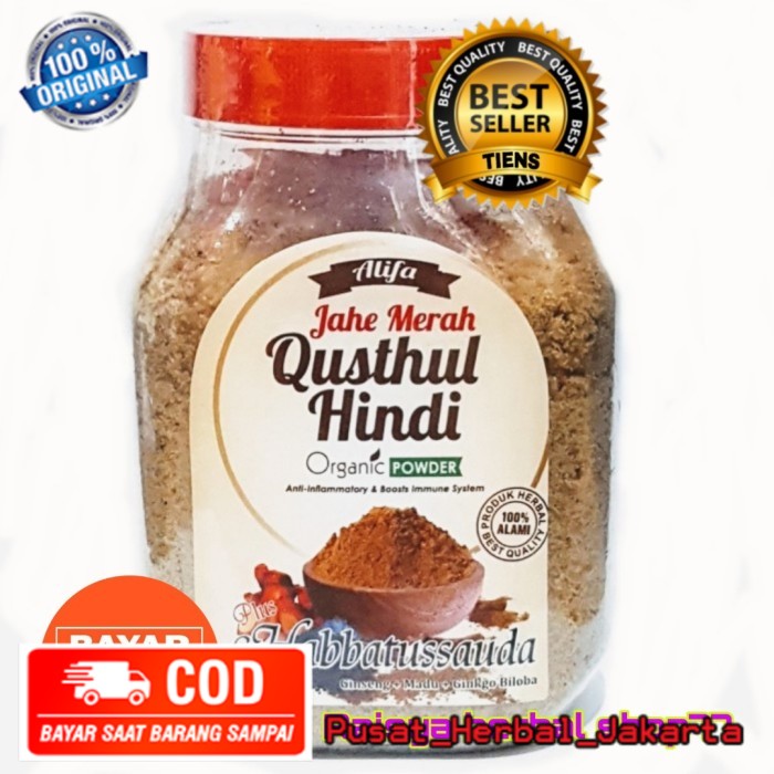 Jahe Merah Super QUSTHUL HINDI Plus Habbatussauda Instant 350gr
