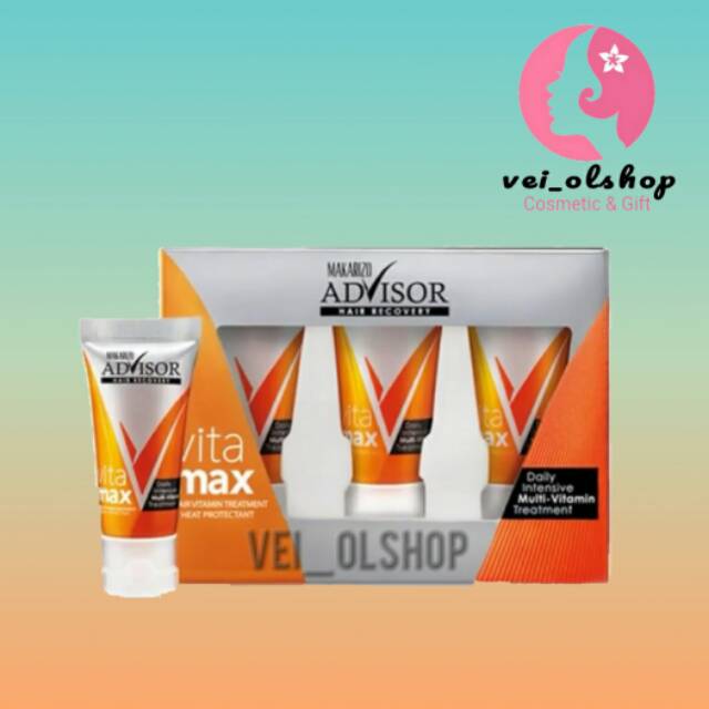 VITAMIN RAMBUT , HAIR TREATMENT , HAIR CARE , MAKARIZO VITAMAX 3x8ml