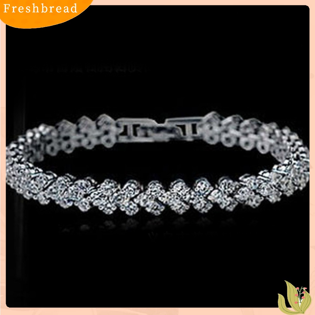 Terlaris Fashion Women Roman Cubic Zirconia Bracelet Bangle Bridal Jewelry Festival Gift