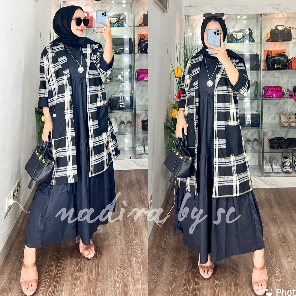 NADIRA ONE SET OUTER BY SC ORIGINAL TERBARU