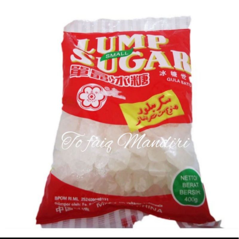 

gula batu kecil- lump sugar 400gr sugar candy mei fah jernih