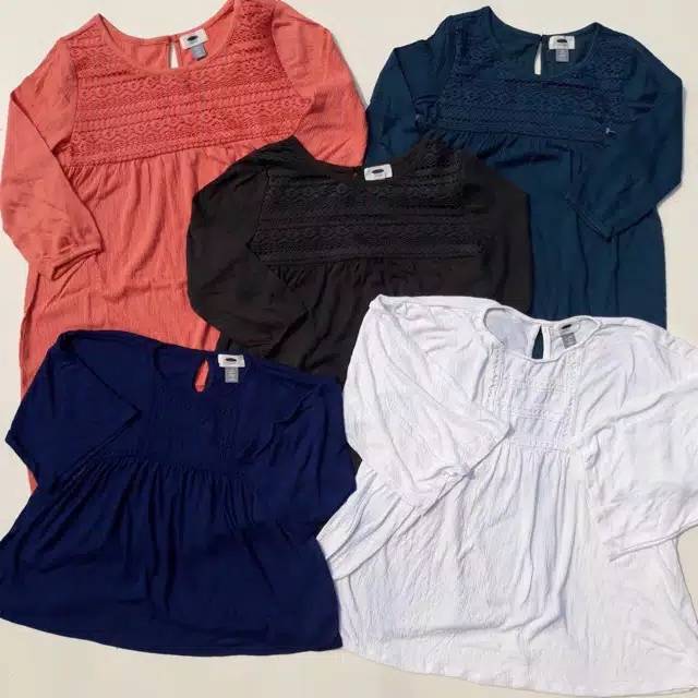 Dress anak lengan panjang original old navy girl