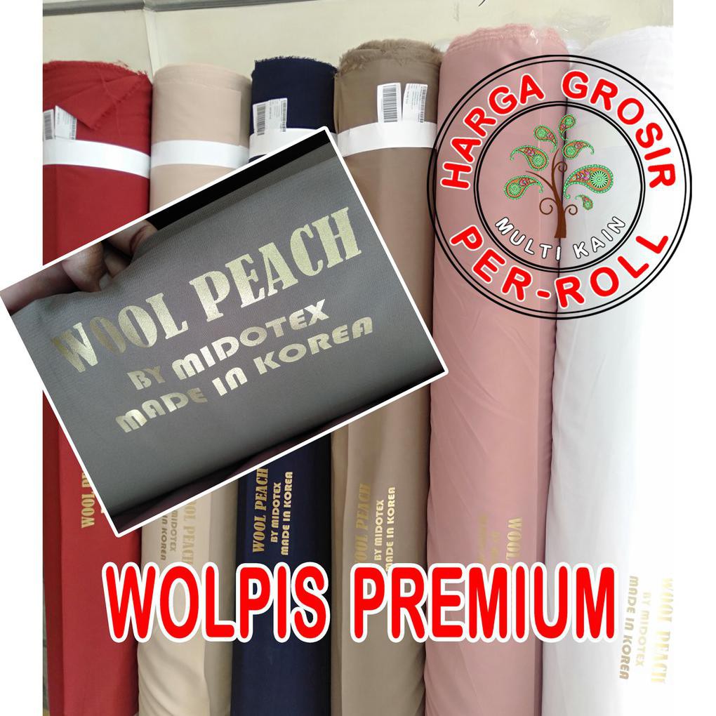 Kain Bahan Kain Wolpis wolfis wolvis Monalisa Premium 1 Roll 100 Yard