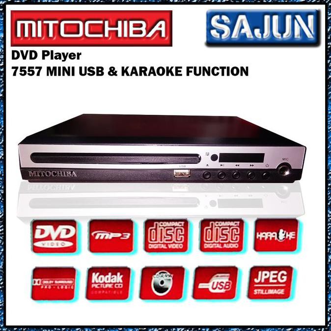 PROMO Mitochiba DVD Player 7557 Mini USB/Karaoke Function AR84