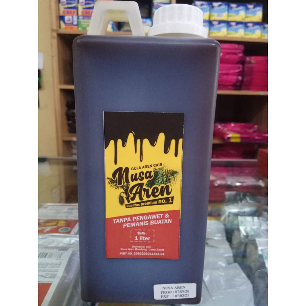 

Gula Aren Cair Brown Sugar Nusa Aren 1 LITER 1,3kg