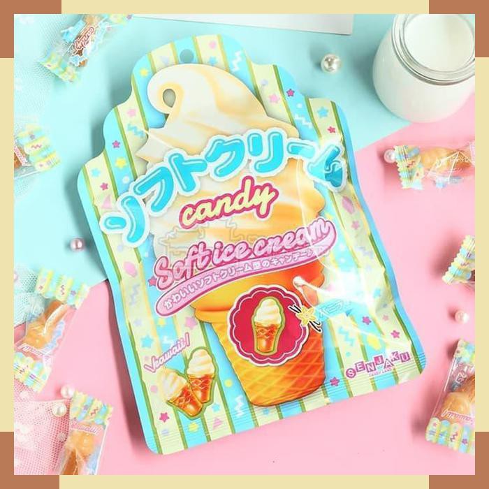 

Senjaku Japan Mini Soft Ice Cream Candy Permen Bentuk Es Krim