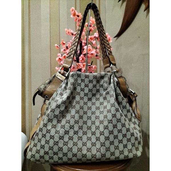 GUCCI LARGE CANVAS BAMBOO PRELOVED