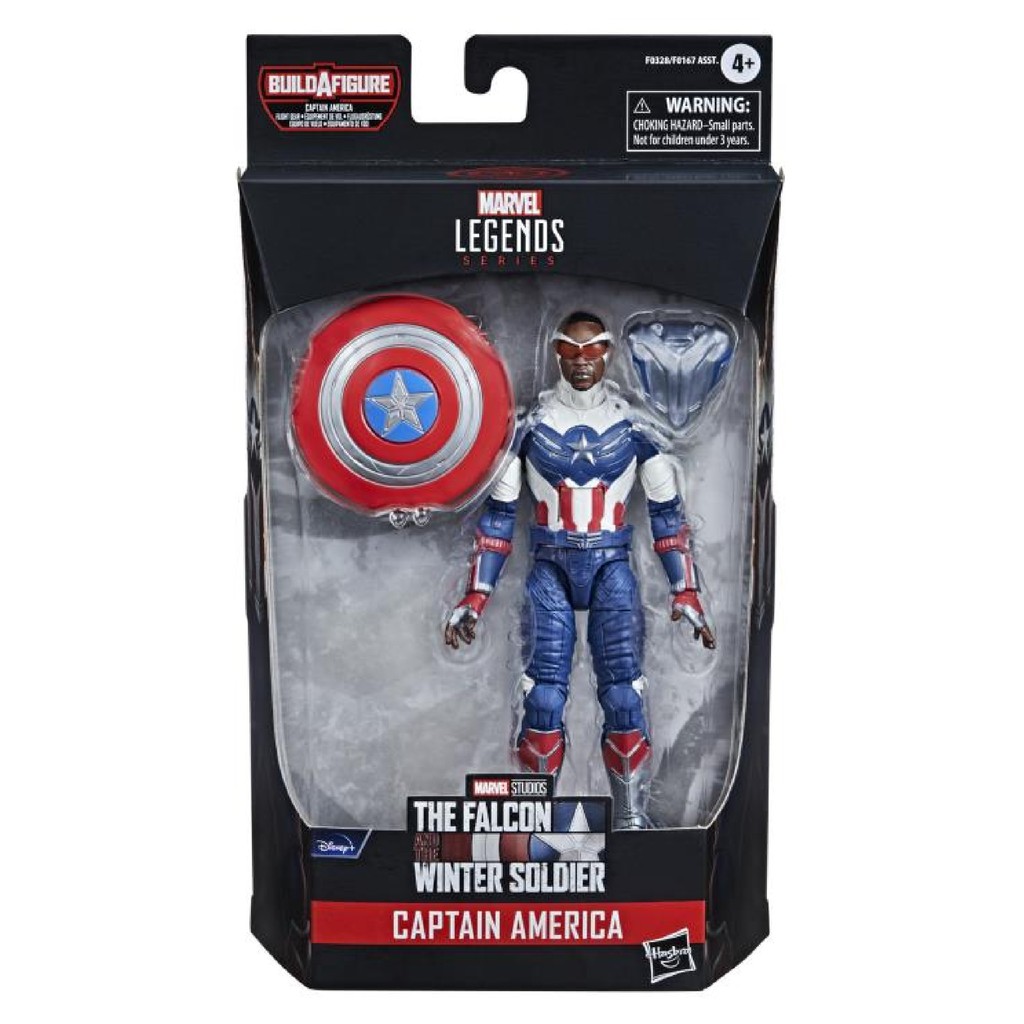MARVEL Legends Series Disney+ Wave The Falcon Captain America Sam Wilson Figure BAF Flight Gear