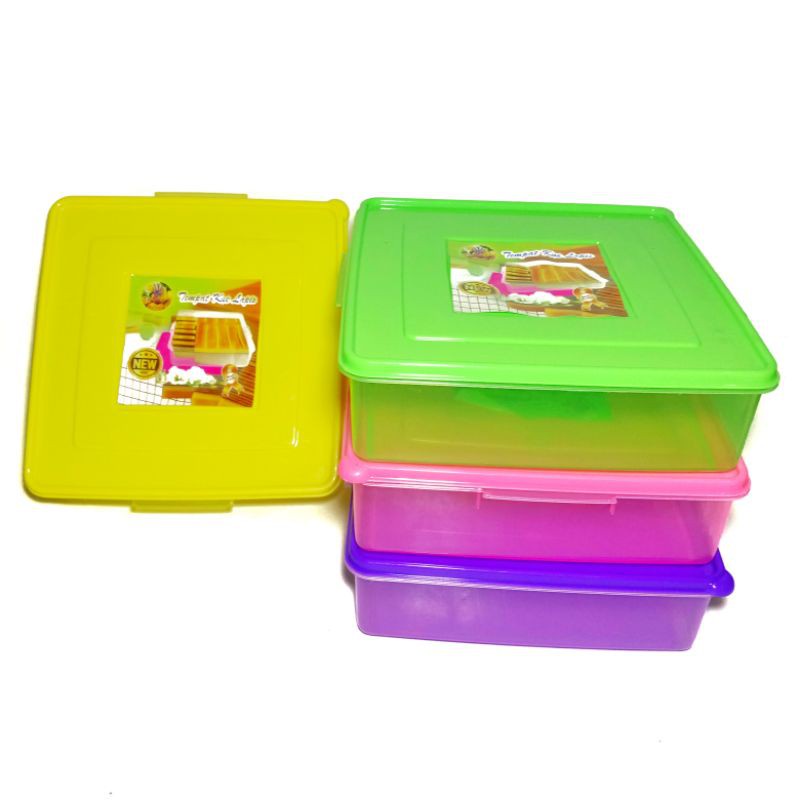 Tempat Kue Lapis 20cm 3Liter / Box Plastik / Tempat Sayur / Kotak Wadah Serbaguna